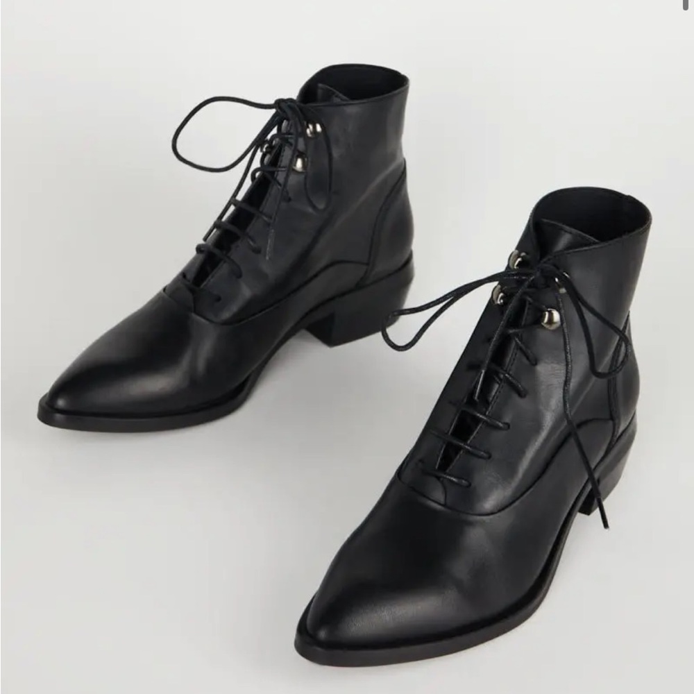 Intentionally Blank West Lace-up Boots (worn once)